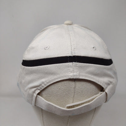 Victoria Canada Strapback Hat Cream One Size Adjustable Embroidered 6 Panel