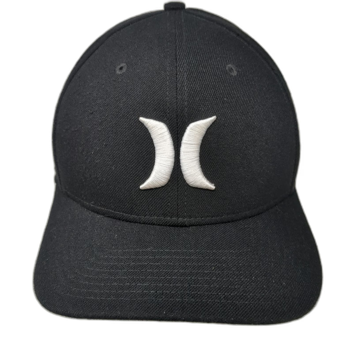 Hurley Baseball Cap Black One Size Boise State Embroidered Logo Stretch Fit Hat