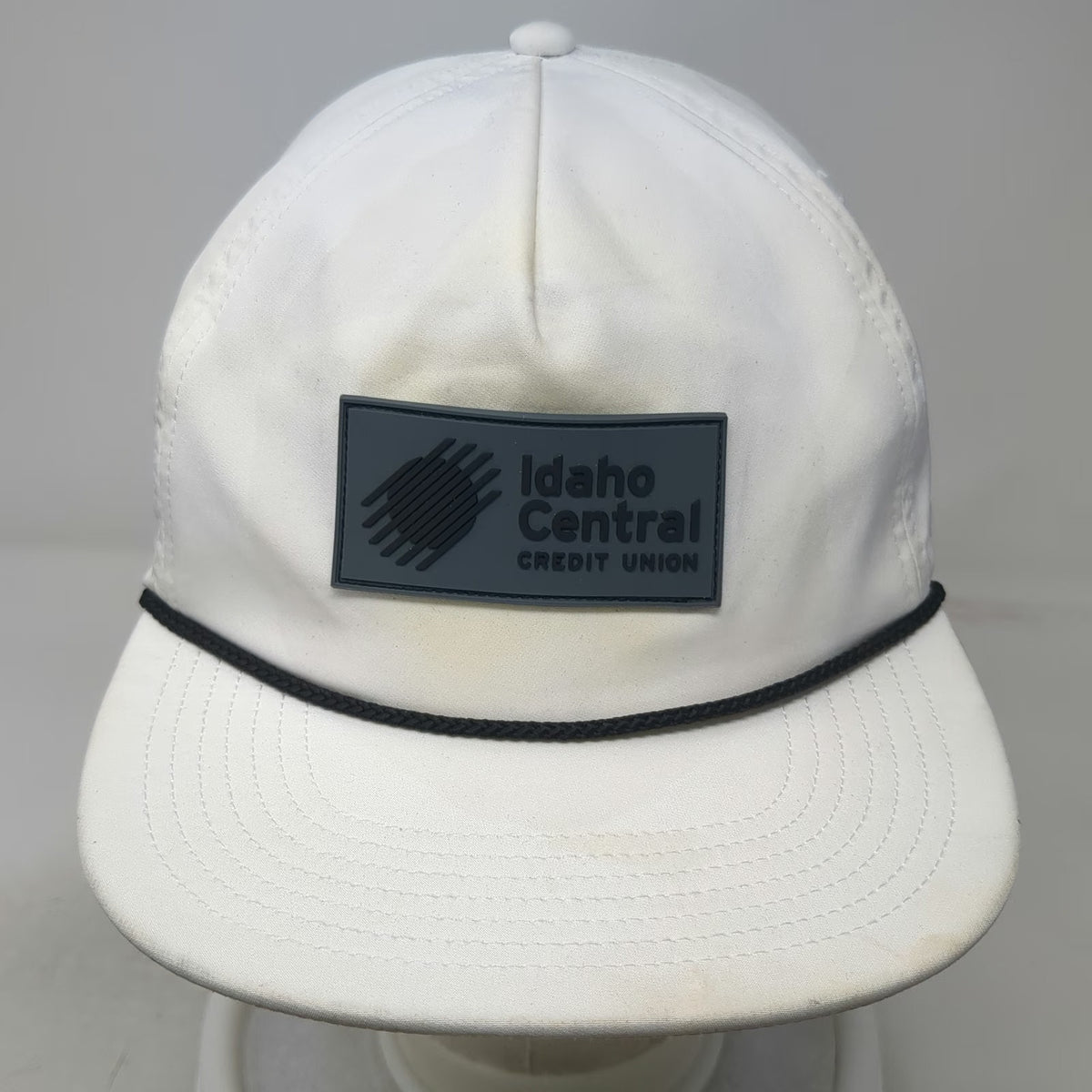 Port Authority 5 Panel White One Size Idaho Central Credit Union Rope Patch Hat