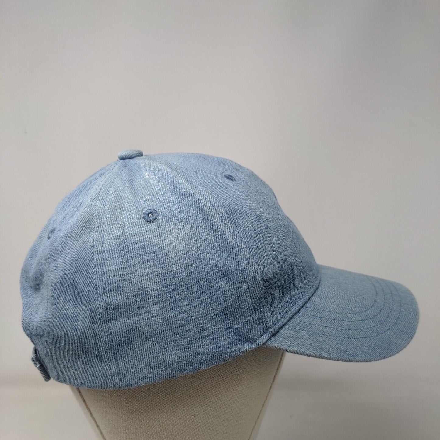 Westloop Strapback Hat Blue OSFM Adjustable Vented Holes 6 Panel Blank