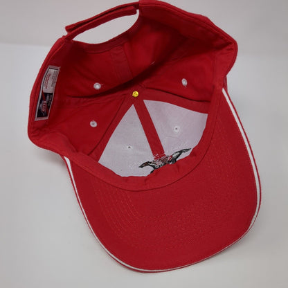 Mark Skeen Racing Strapback Hat Red OSFM Adjustable Embroidered Otto