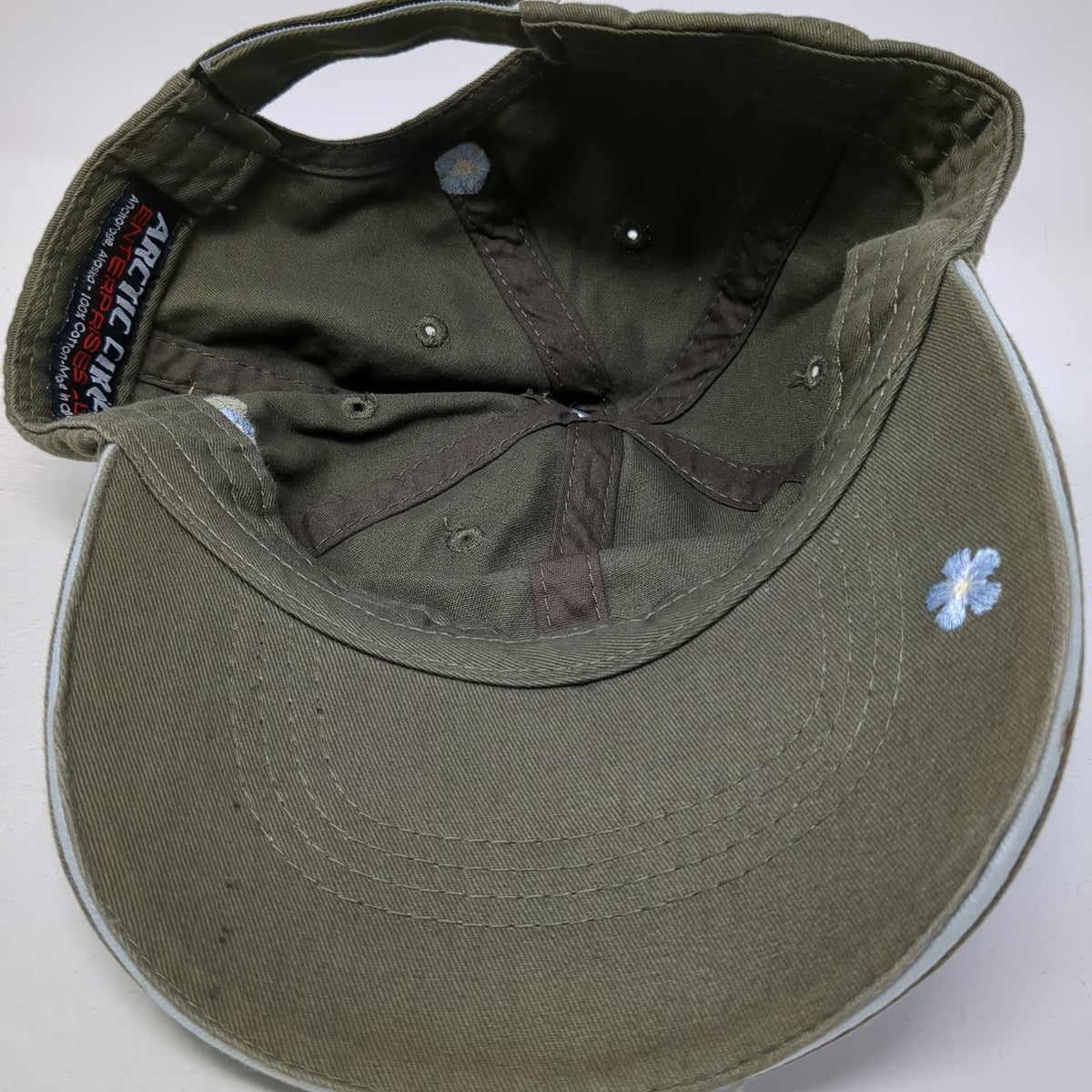 Arctic Circle Enterprises LLC Baseball Cap Green OSFM Alaska Floral Flower Hat