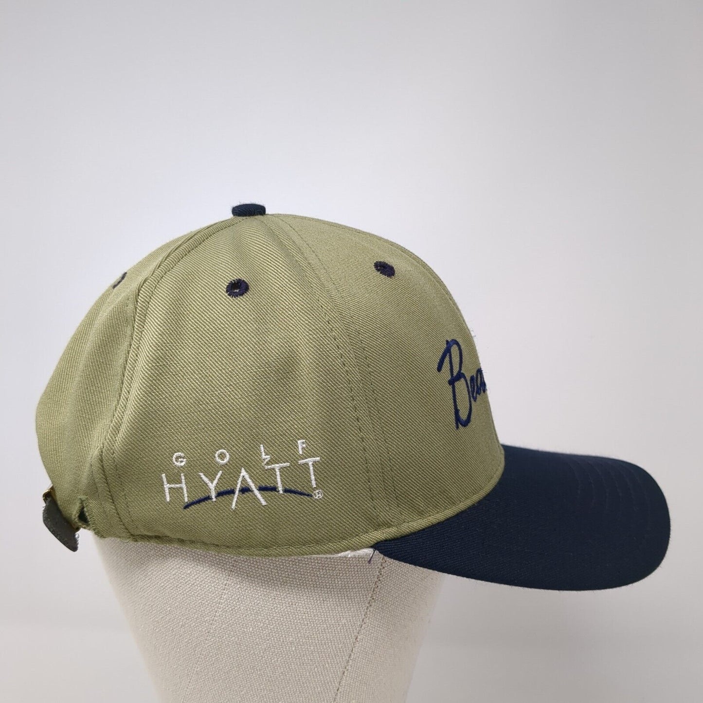 Bear Creek Slideback Hat Multicolor L/XL Leather Strap Golf Hyatt