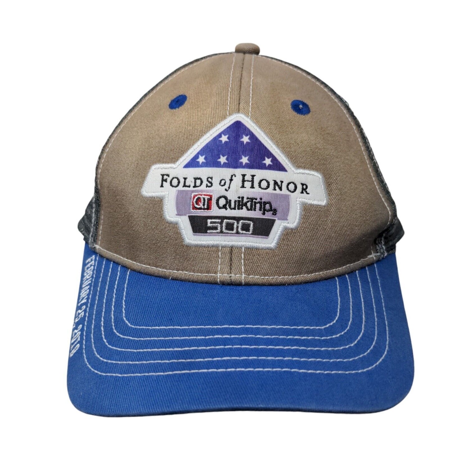 Folds of Honor QuikTrip 500 Strapback Trucker Hat Multicolor One Size Mesh Back