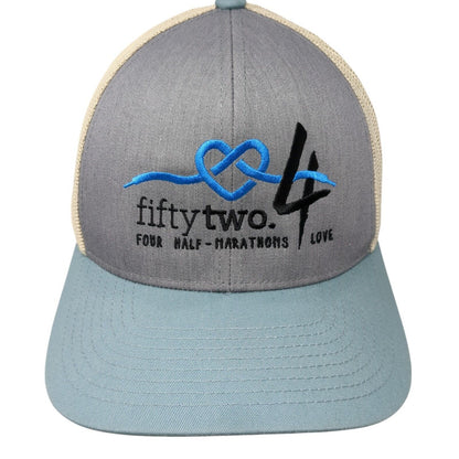 Fifty Two Four Half Marathons Love Snapback Trucker Hat Multicolor OS Mesh Back