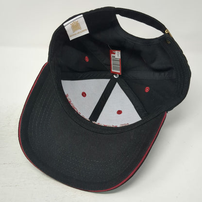 House of Lords Baseball Cap Black One Size Embroidered Logo Slideback Strap Hat