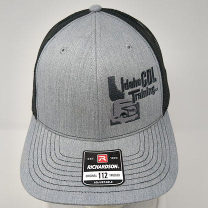 Idaho CDL Training Snapback Trucker Hat Gray One Size Mesh Back 6 Panel