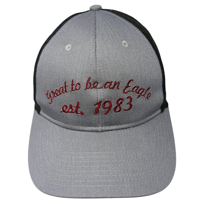 Great To Be An Eagle Snapback Trucker Hat Gray One Size Mesh Back
