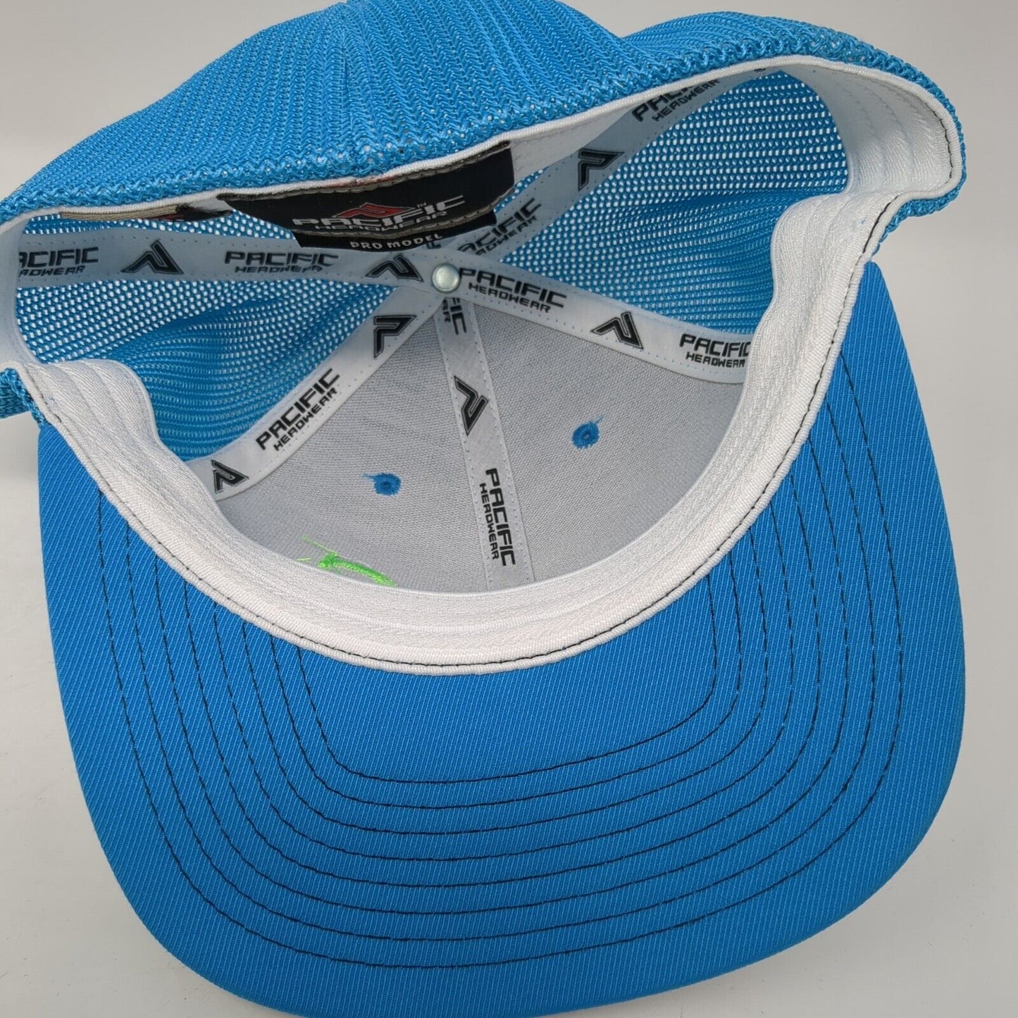 CL Fitted Mesh Back Trucker Hat Multi 7 3/8-8 Colorblock Pacific Headwear