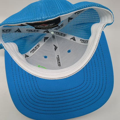 CL Fitted Mesh Back Trucker Hat Multi 7 3/8-8 Colorblock Pacific Headwear