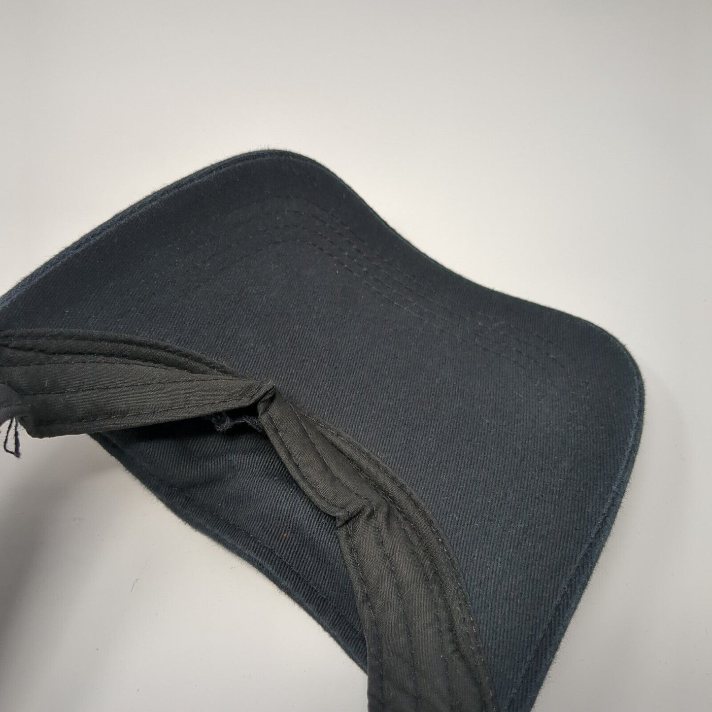 Unbranded Strapback Sun Visor Hat Black One Size Adjustable Blank