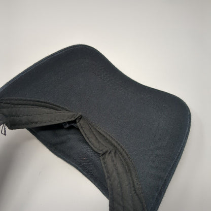 Unbranded Strapback Sun Visor Hat Black One Size Adjustable Blank
