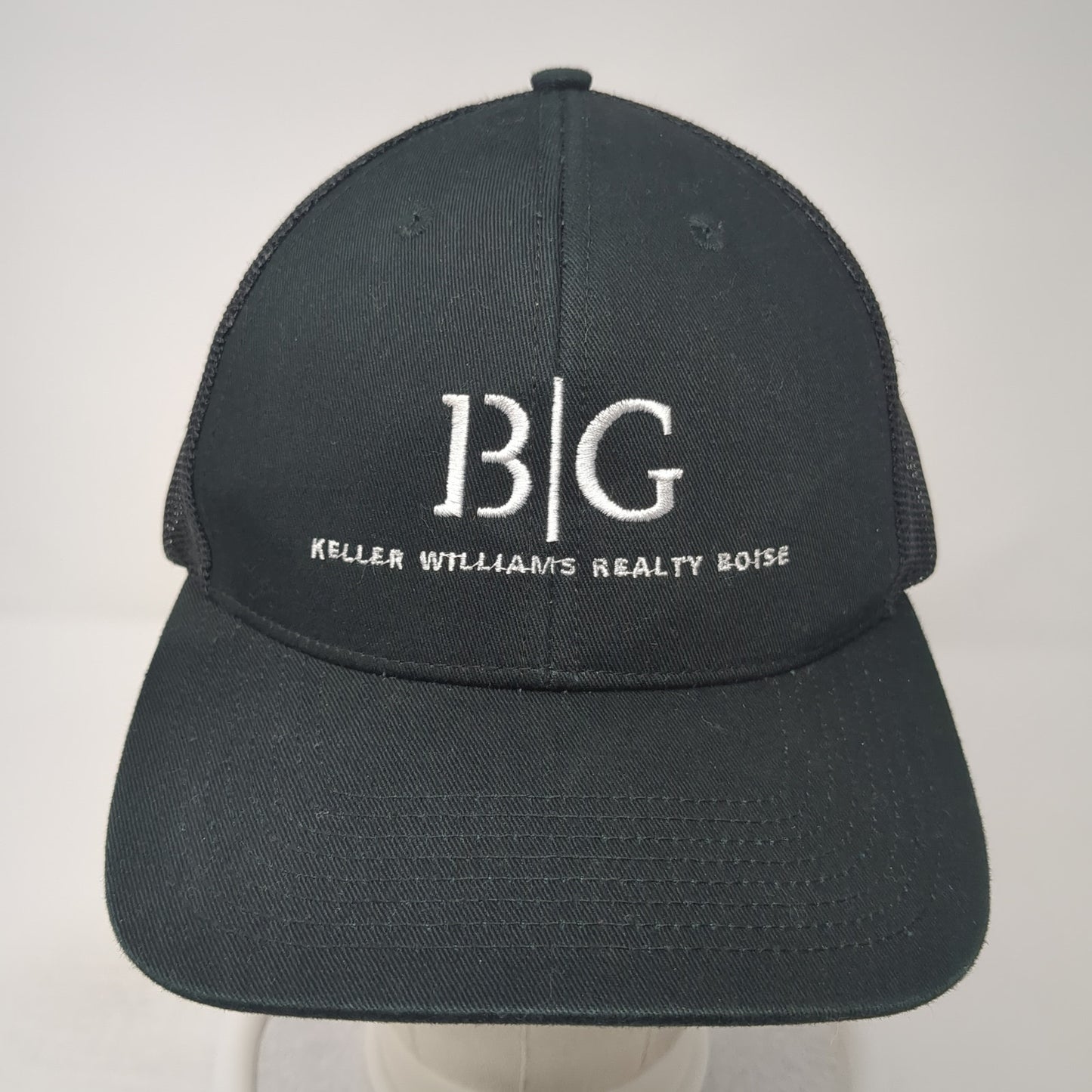 BG Keller Williams Realty Boise Trucker Hat Black One Size Mesh Back