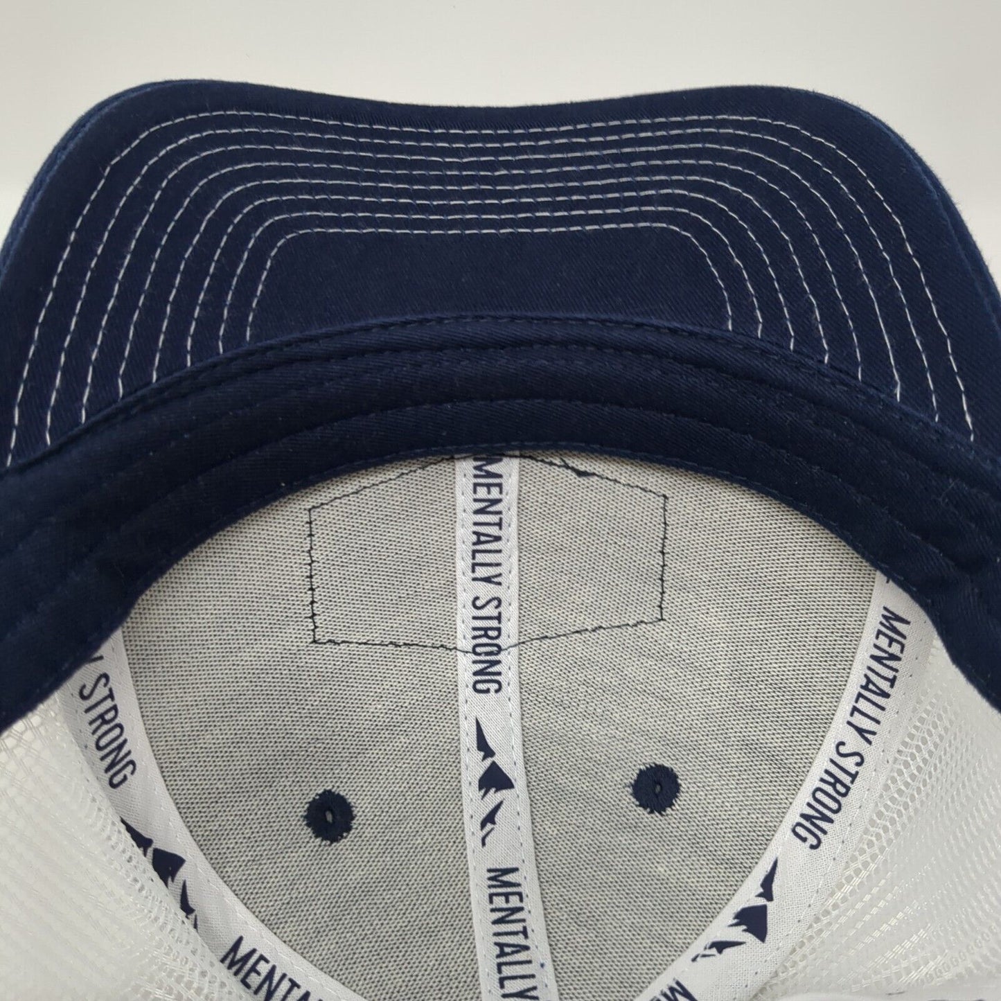 Top of Tamarack Patch Snapback Trucker Hat Blue One Size Mesh Back