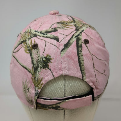 Realtree Baseball Cap Pink OSFM Team Logo Camo Hunting Strapback Hat Outdoors