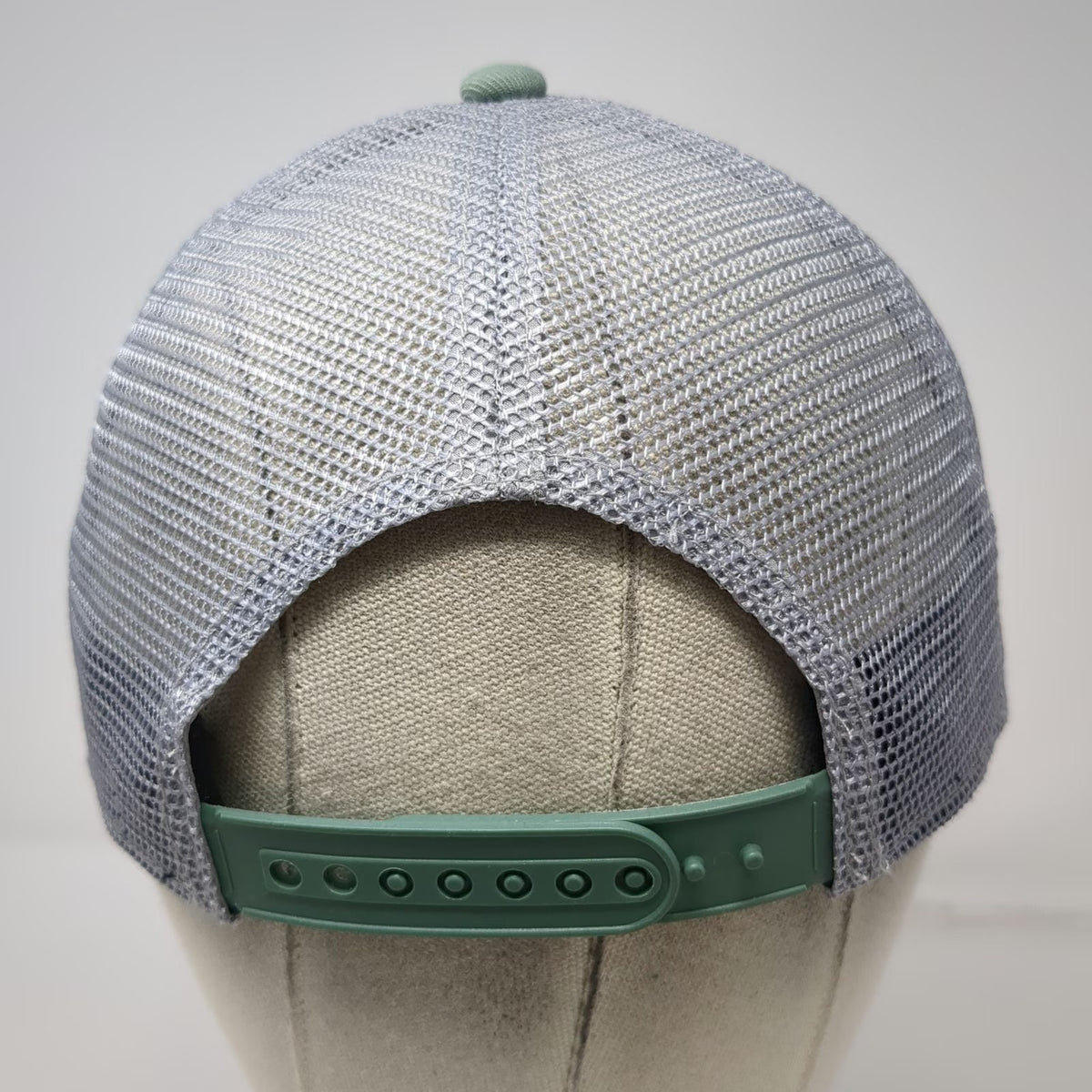 Swannies Trucker Hat Green One Size Mesh Back Snapback Logo Patch Golfing