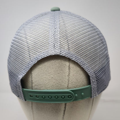Swannies Trucker Hat Green One Size Mesh Back Snapback Logo Patch Golfing