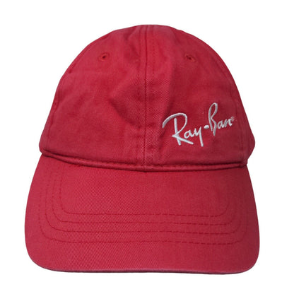 Ray-Ban Slideback Hat Red One Size Adjustable Embroidered Vented Holes