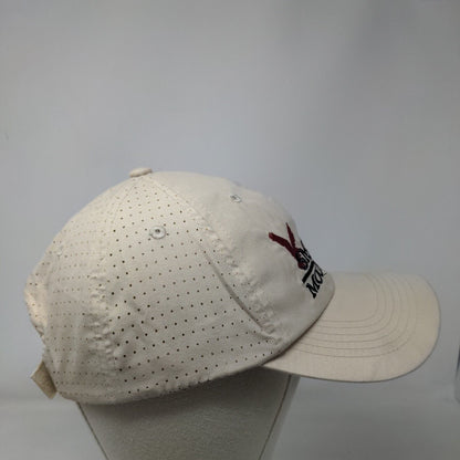 Smoky Mountains Strapback Hat Tan One Size Embroidered Laser Cut Jhats