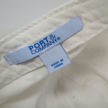 Port Company Baseball Cap White One Size Strapback PGIM Fixed Income Cotton Hat
