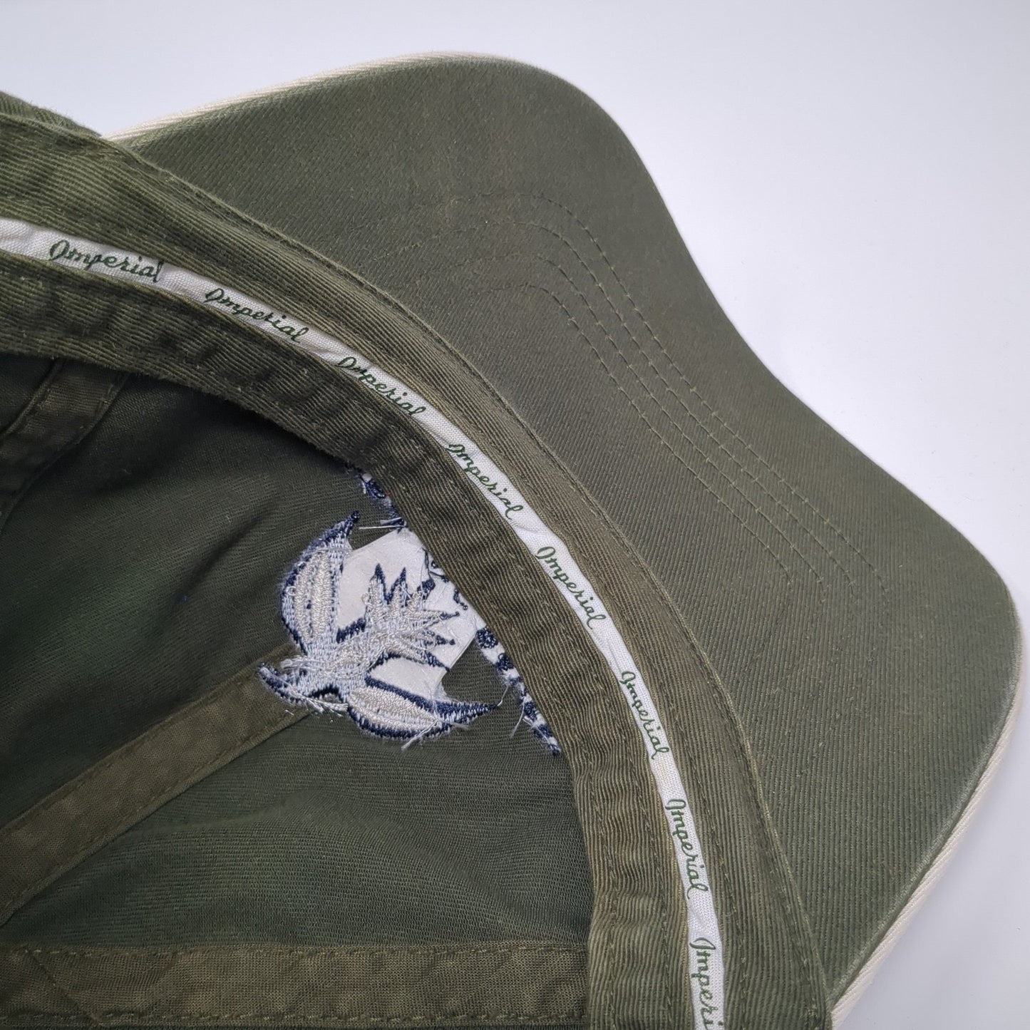 Circling Raven Golf Club Slideback Hat Green One Size 6 Panel Imperial