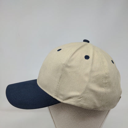 Otto Strapback Hat Tan OSFM Adjustable Vented Holes 6 Panel Blank Cotton
