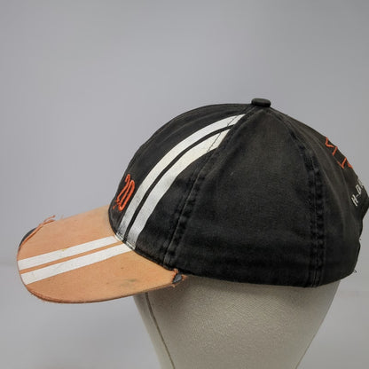 Harley-Davidson Baseball Cap Black Orange One Size Road Tour Racing Stripes Hat
