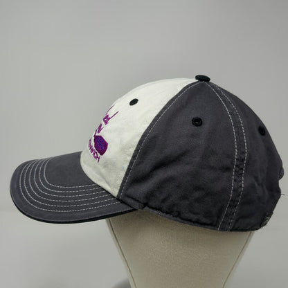 Richardson Baseball Cap Gray White Purple L Wicked Warriors East Greenwich Hat