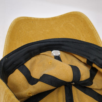 Lil Face Slideback Hat Yellow OS Adjustable Embroidered Vented Holes 6 Panel