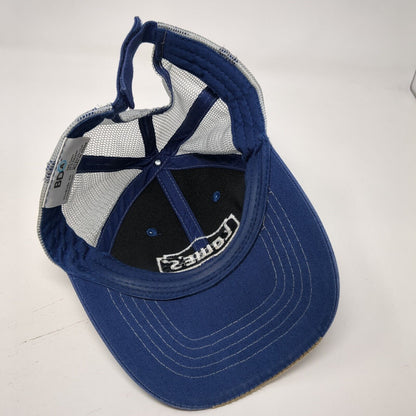 Lowe's Strapback Trucker Hat Blue One Size Adjustable Mesh Back 6 Panel BDA