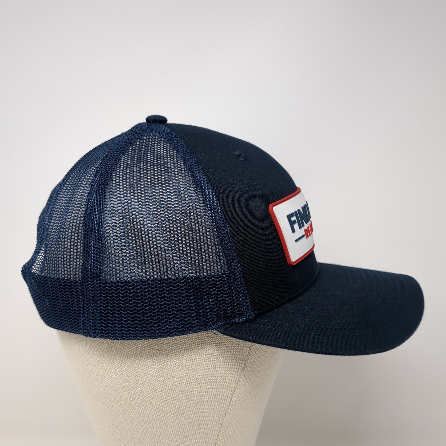 Finding 43 Real Estate Snapback Trucker Hat Blue OS Adjustable Mesh Richardson