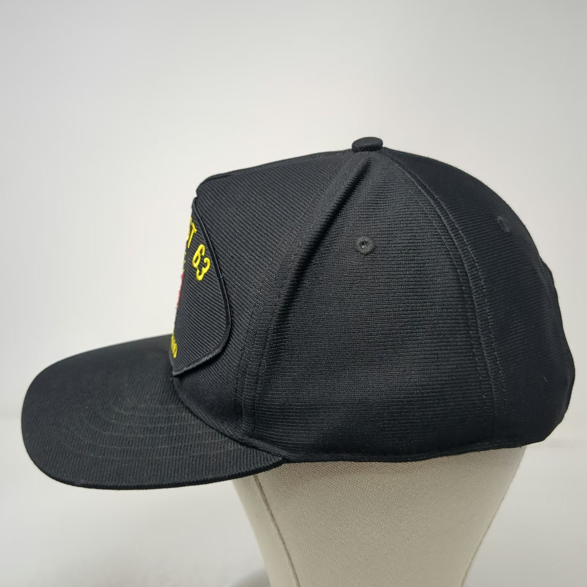 Eagle Crest 5 Panel Black One Size VFW Post 63 Boise Idaho USA Made Hat