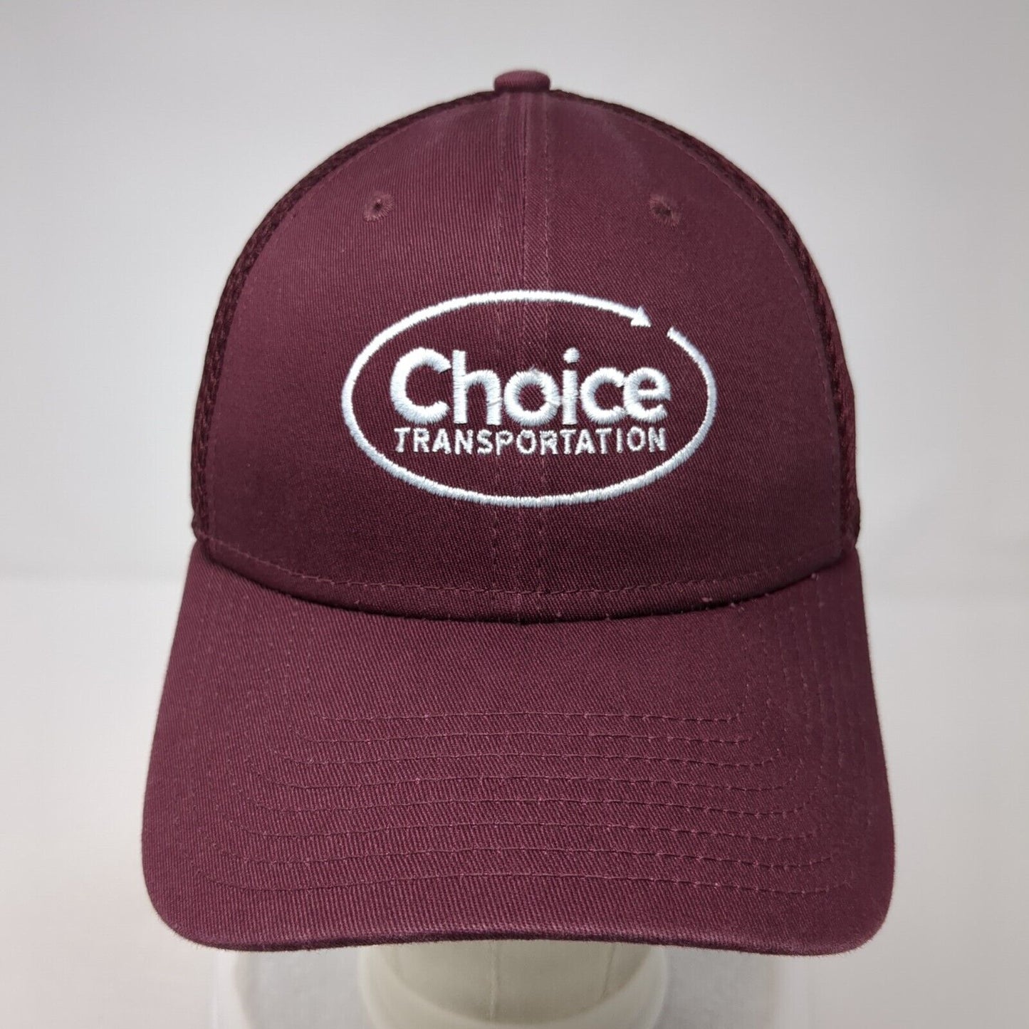 Choice Transportation Fitted Trucker Hat Red S/M Mesh Back 39Thirty New Era