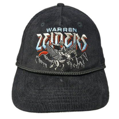 Richards & Southern Warren Zeiders 5 Panel Hat Black One Size Corduroy Rope