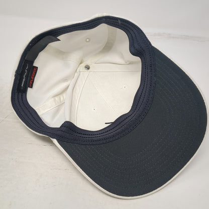 Nike Golf Baseball Cap White M Flexfit VR 20XI Swoosh Hat Sport Logo
