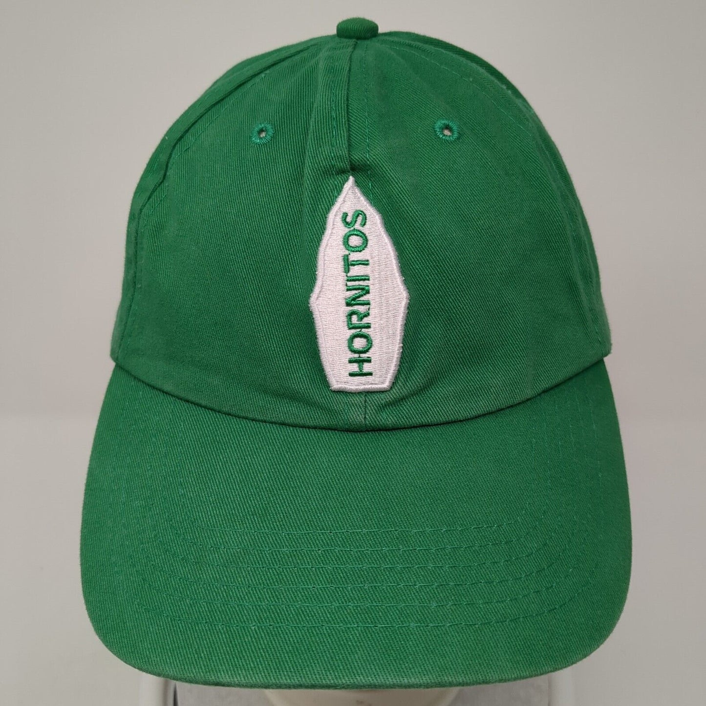 Hornitos Slideback Baseball Cap Green One Size Adjustable Embroidered Cotton