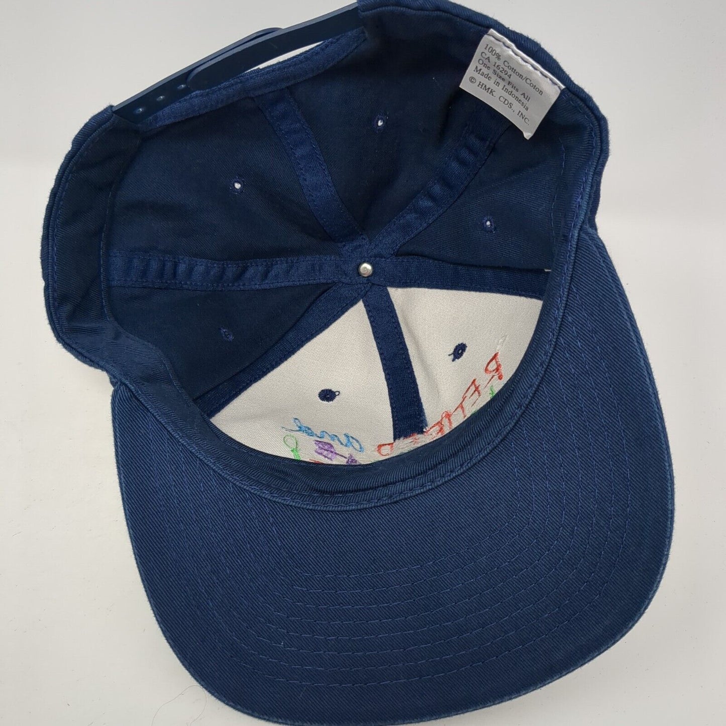 Retired And Loafing Loving It Snapback Hat Blue One Size Adjustable Embroidered