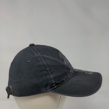Hawaii Slideback Hat Black One Size Adjustable Embroidered 6 Panel Surfware