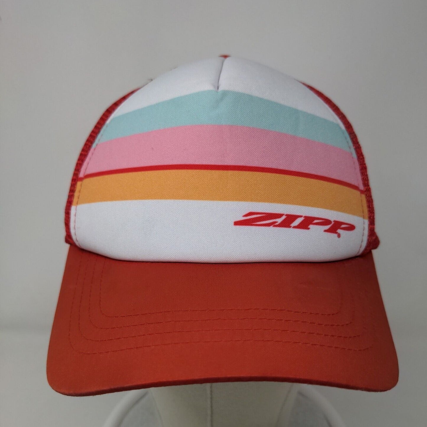 Boco Gear Men's Snapback Mesh Back Hat Zipp Graphic Logo Striped