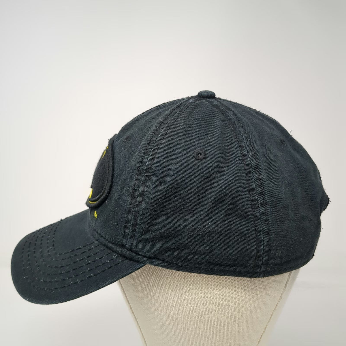Bioworld Batman Logo Snapback Hat Black One Size Embroidered Gray Underbrim