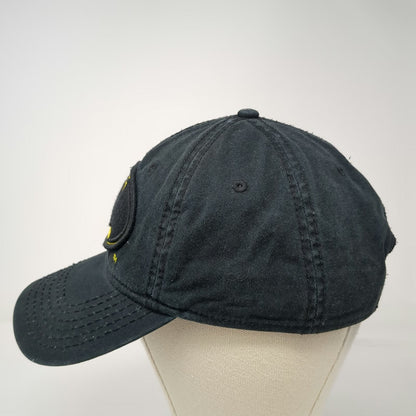 Bioworld Batman Logo Snapback Hat Black One Size Embroidered Gray Underbrim