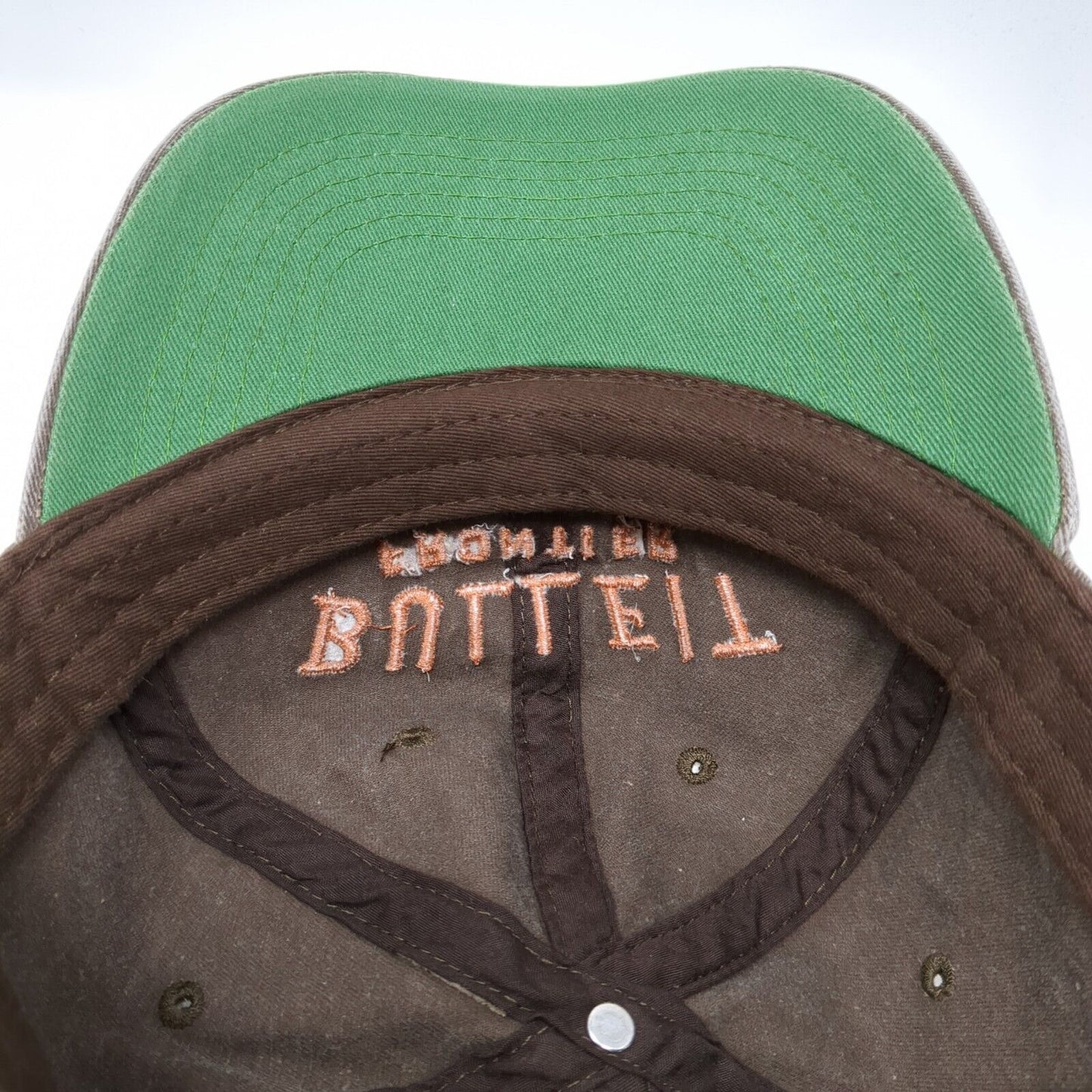 Bulleit Frontier Whiskey Snapback Hat Brown One Size Adjustable Embroidered