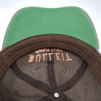 Bulleit Frontier Whiskey Snapback Hat Brown One Size Adjustable Embroidered