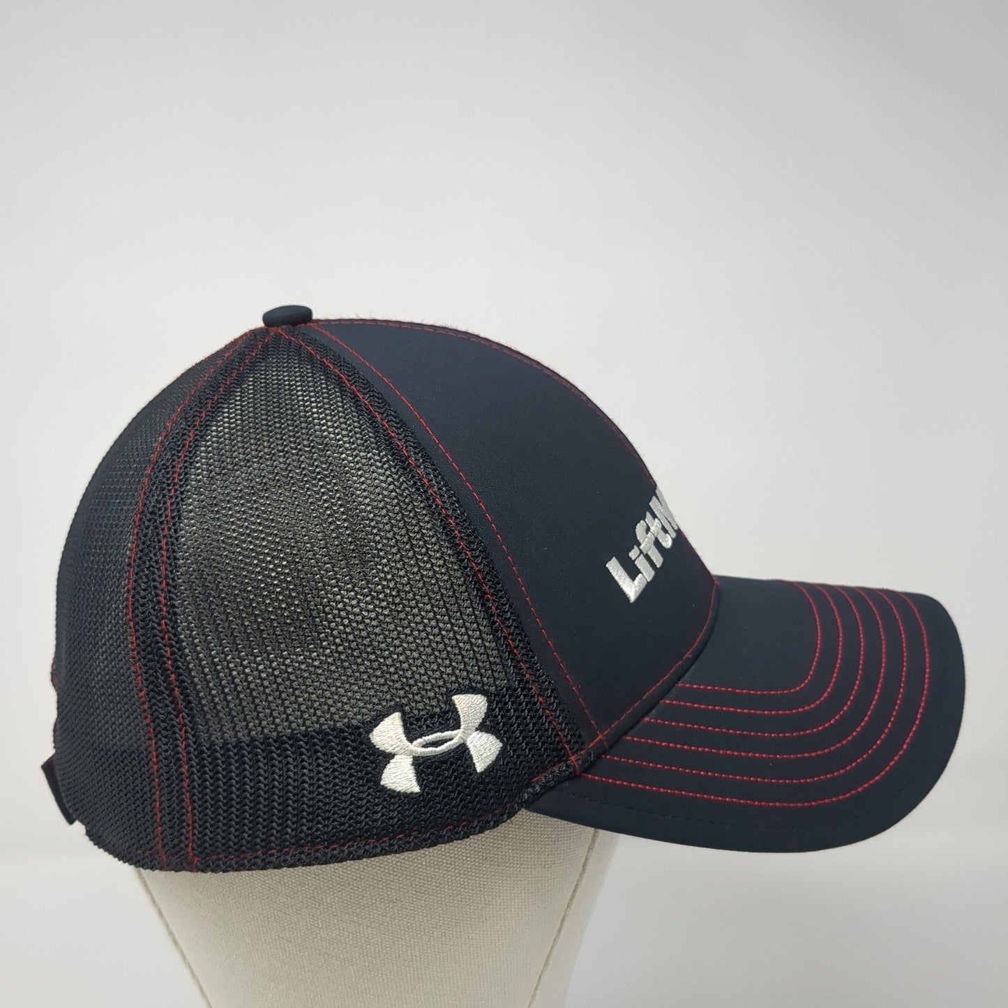 Lift Master 5 Trucker Hat Black OS Adjustable Embroidered Mesh Under Armour