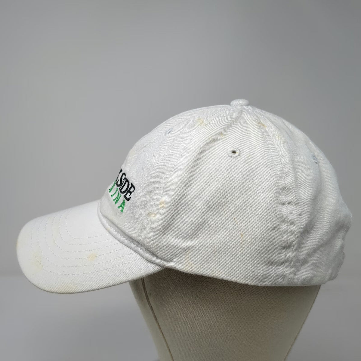 Fersten Worldwide White Baseball Cap One Size Parkside Marina Embroidered Hat