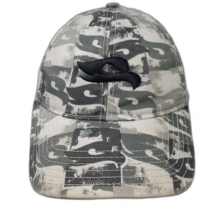 Tony Hawk Baseball Cap Beige Gray Green One Size Camo Print Embroidered Logo