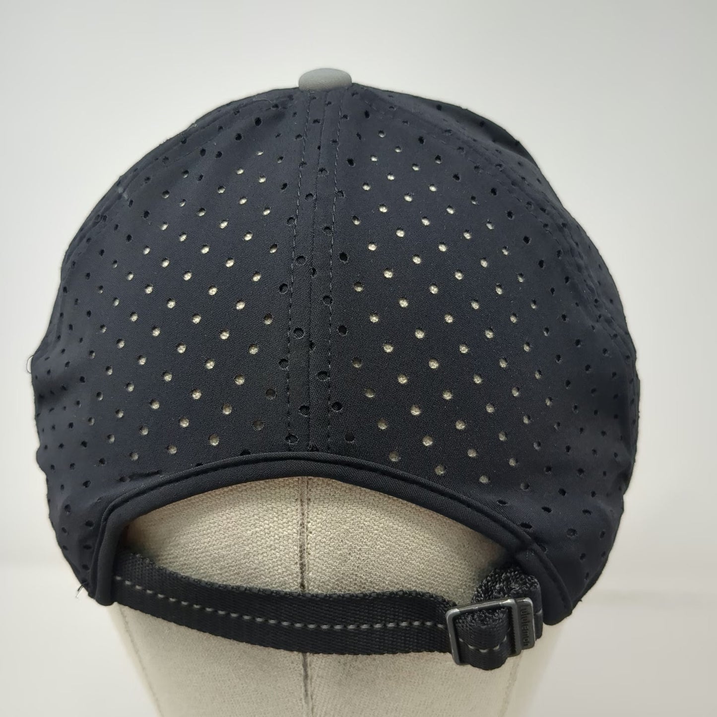 Lululemon Baseball Cap Black One Size Perforated SeaWheeze Reflective Runner Hat