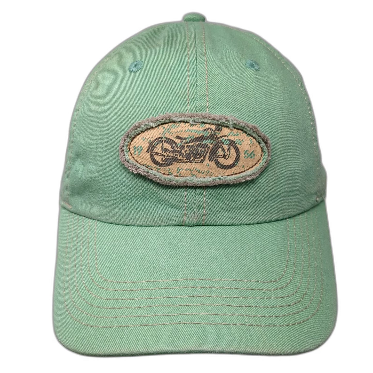 Life is good Baseball Cap Green One Size Motorcycle Enjoy The Ride Slideback Hat