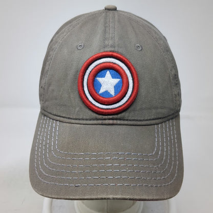 Marvel Snapback Gray Red Blue White One Size Captain America Shield Cotton Hat