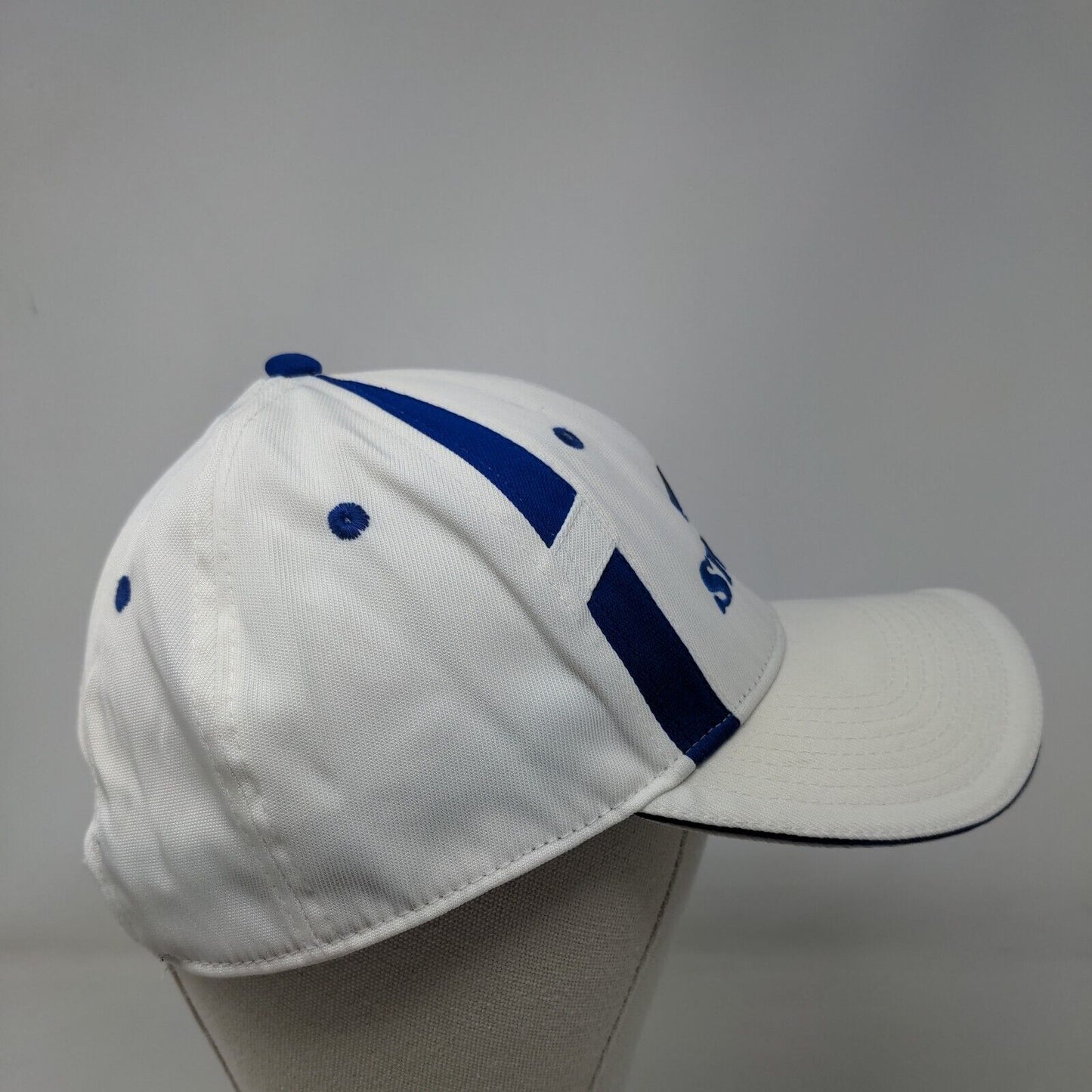 Sygma Strapback Hat White OSFM Embroidered Adjustable Macco Outdoor Cap